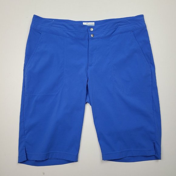 Columbia Omni-Shield Blue Bermuda Shorts Size M - Picture 1 of 11